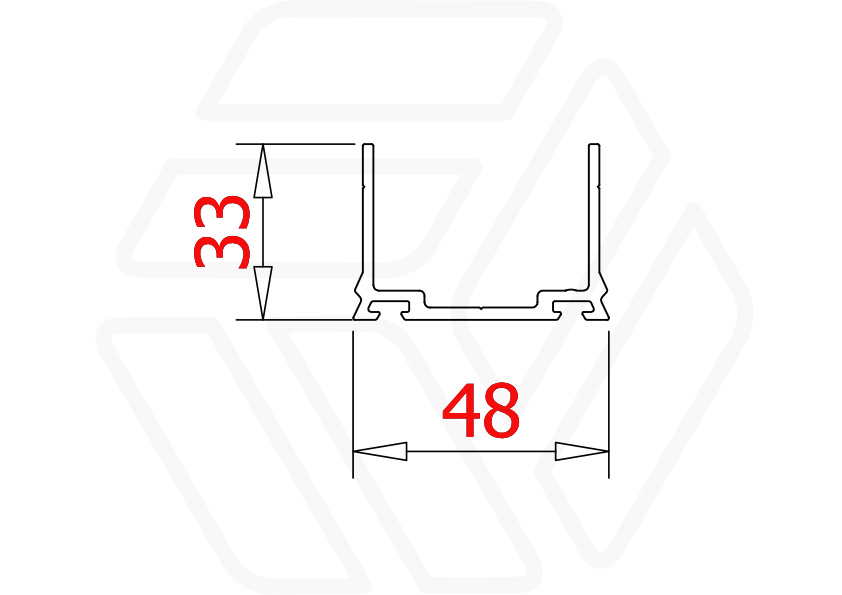 Крепление RV-2P для ламелей RV | Крепление для фасадных ламелей 