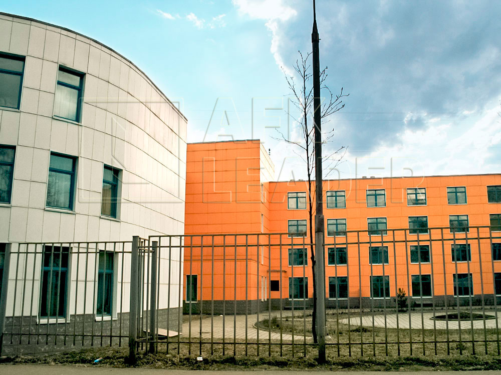Ростокинская школа отделка фасада