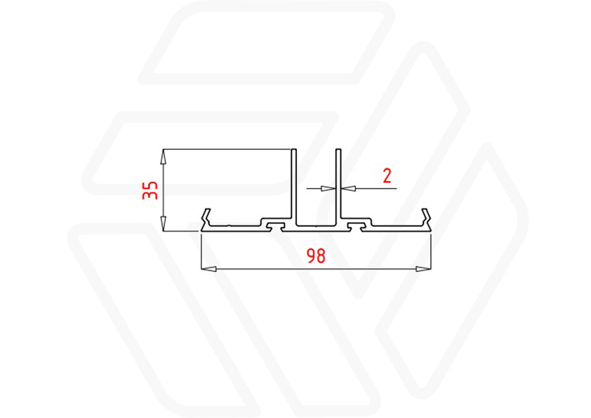 Крепление RV-3PS для витражных ламелей
