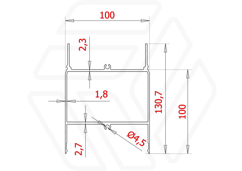 Удлинитель RV-100НK для ламелей RV | Монтаж фасадных ламелей 