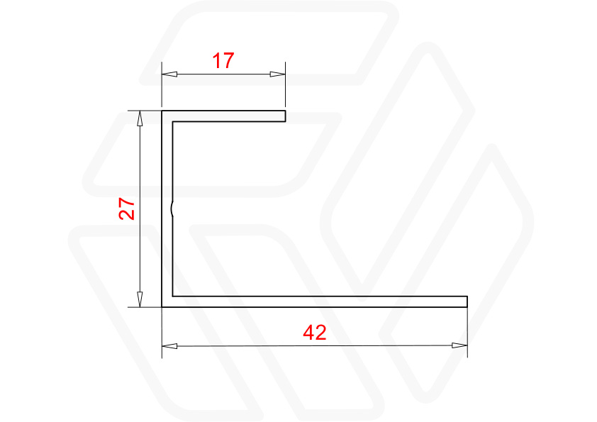 Профиль декоративный RWP D11 | Монтаж навесных фасадов